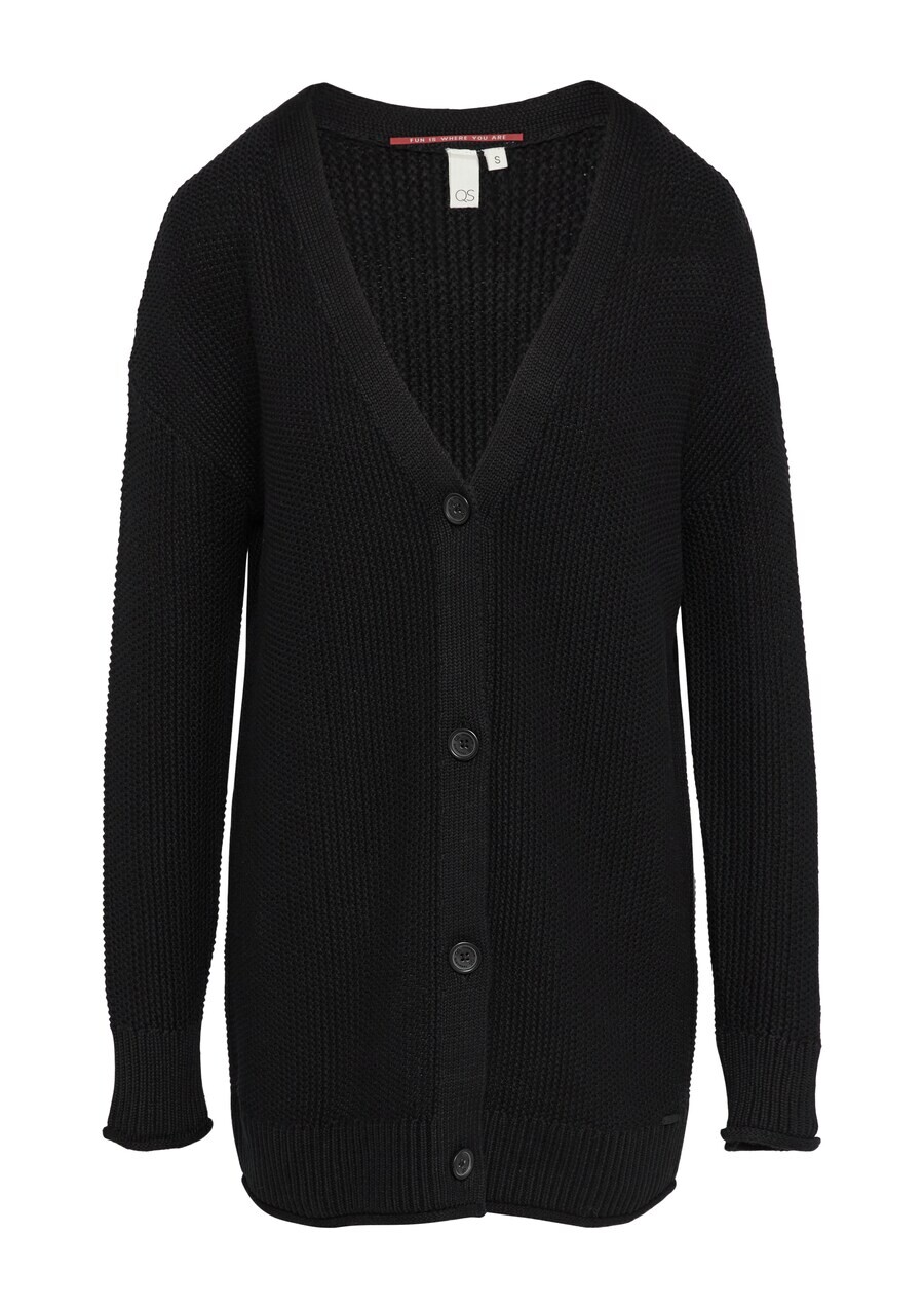 Вязаный кардиган QS Knit Cardigan, черный
Вязаный кардиган QS Knit Cardigan, черный