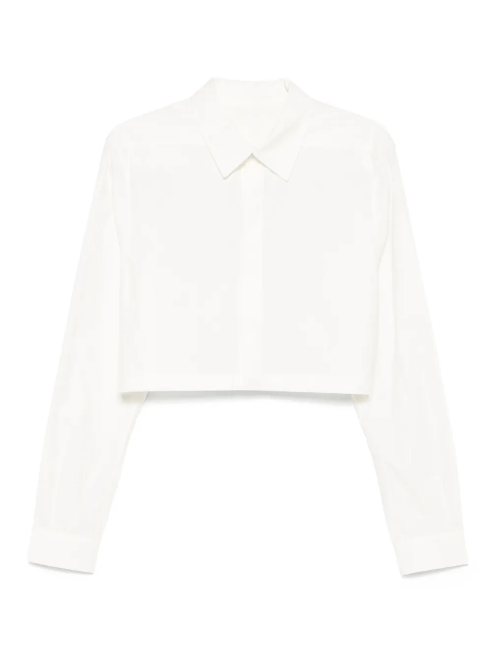 Укороченная рубашка с длинными рукавами Rick Owens, белый
Укороченная рубашка с длинными рукавами Rick Owens, белый