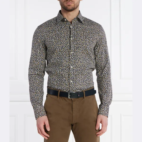 Облегающая рубашка с длинным рукавом Boss, черный
Облегающая рубашка с длинным рукавом Boss, черный