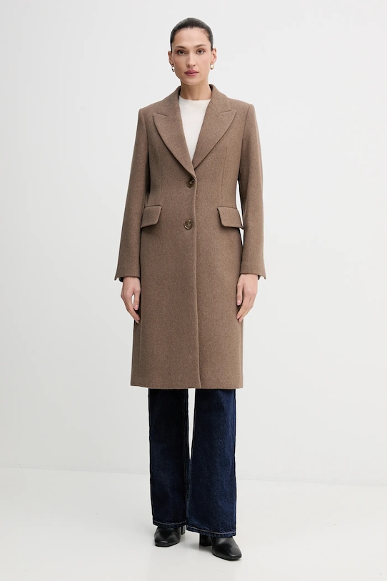 Шерстяное пальто Sisley, коричневый
Шерстяное пальто Sisley, коричневый