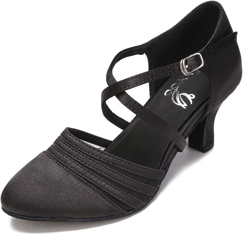 Женские бальные танцевальные туфли для начинающих, сальса, латина, закрытый носок, каблук 6 см, размер S12 Hxyoo, черный
Женские бальные танцевальные туфли для начинающих, сальса, латина, закрытый носок, каблук 6 см, размер S12 Hxyoo, черный