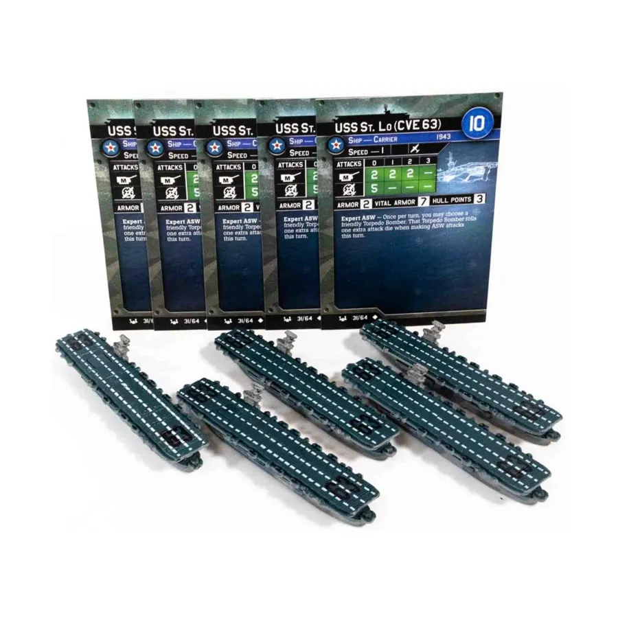 Военный корабль США «Сент-Ло» (CVE 63) (U) x5, Axis & Allies - Collectible Miniatures Game - War at Sea - Base Set Singles
Военный корабль США «Сент-Ло» (CVE 63) (U) x5, Axis & Allies - Collectible Miniatures Game - War at Sea - Base Set Singles