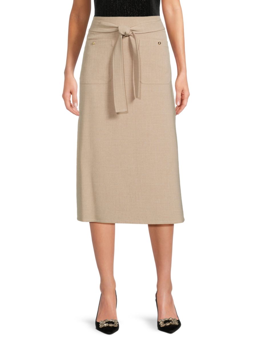 Юбка миди А-силуэта Halston, хаки
Юбка миди А-силуэта Halston, хаки