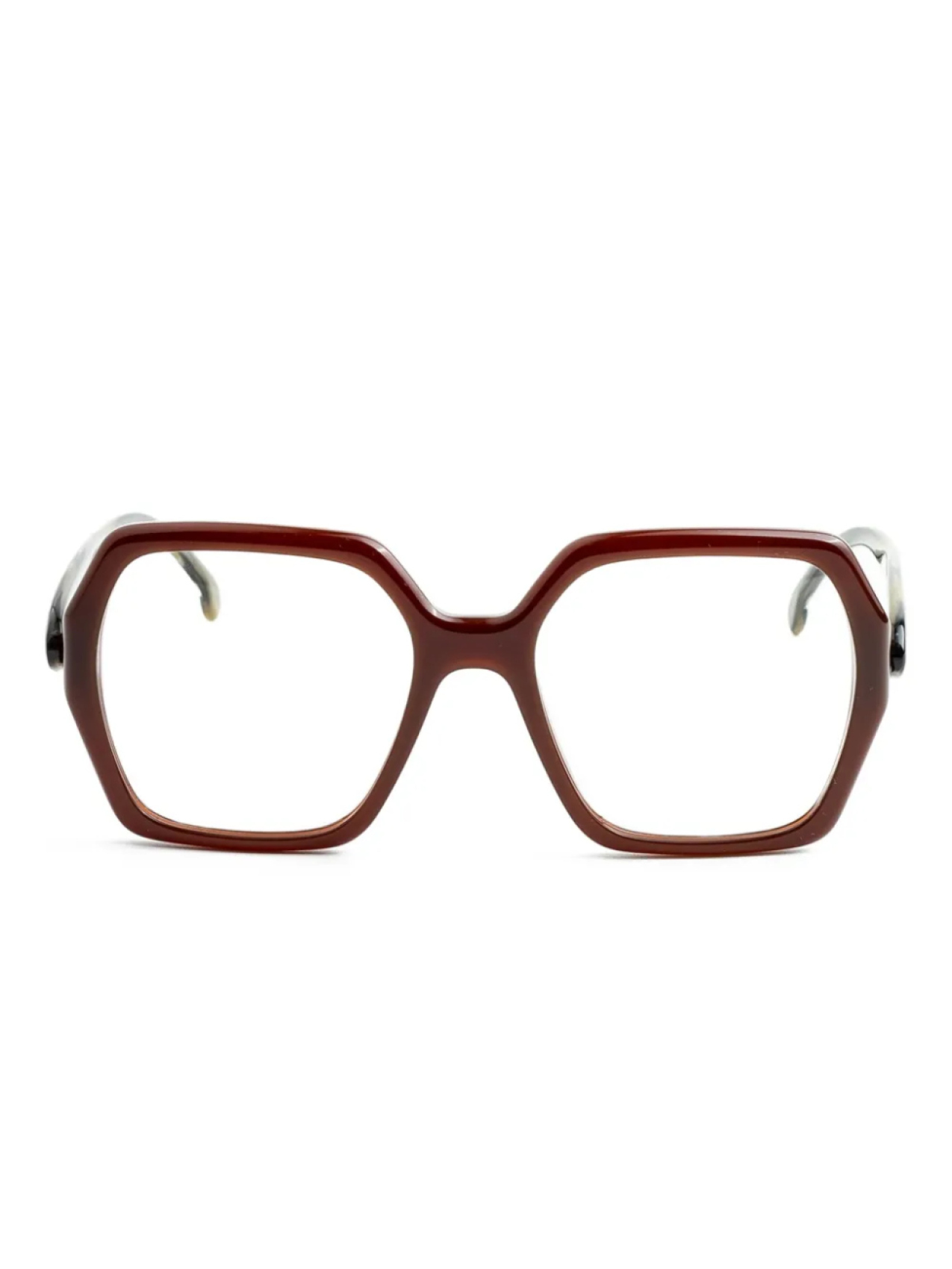 Очки ETRO в геометрической оправе, коричневый 
Очки ETRO в геометрической оправе, коричневый