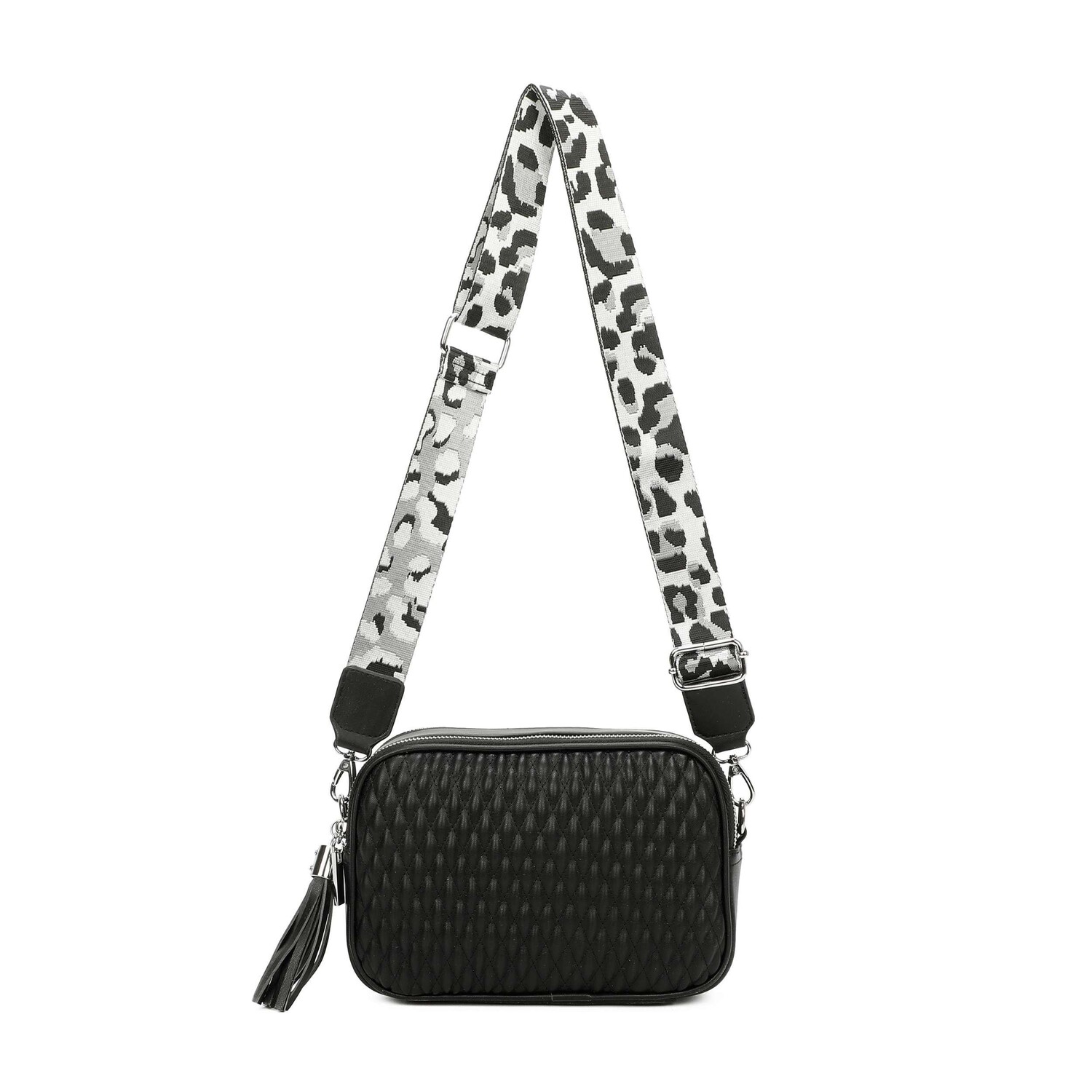 Стеганая сумка через плечо с подвеской и широким ремешком для фотоаппарата с кисточками Kitise, черный
Стеганая сумка через плечо с подвеской и широким ремешком для фотоаппарата с кисточками Kitise, черный