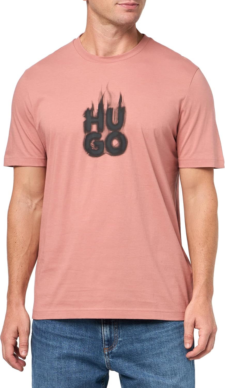 Мужская хлопковая футболка HUGO с логотипом Smokey, Old Rose, Серый, Мужская хлопковая футболка HUGO с логотипом Smokey, Old Rose
Мужская хлопковая футболка HUGO с логотипом Smokey, Old Rose, Серый, Мужская хлопковая футболка HUGO с логотипом Smokey, Old Rose