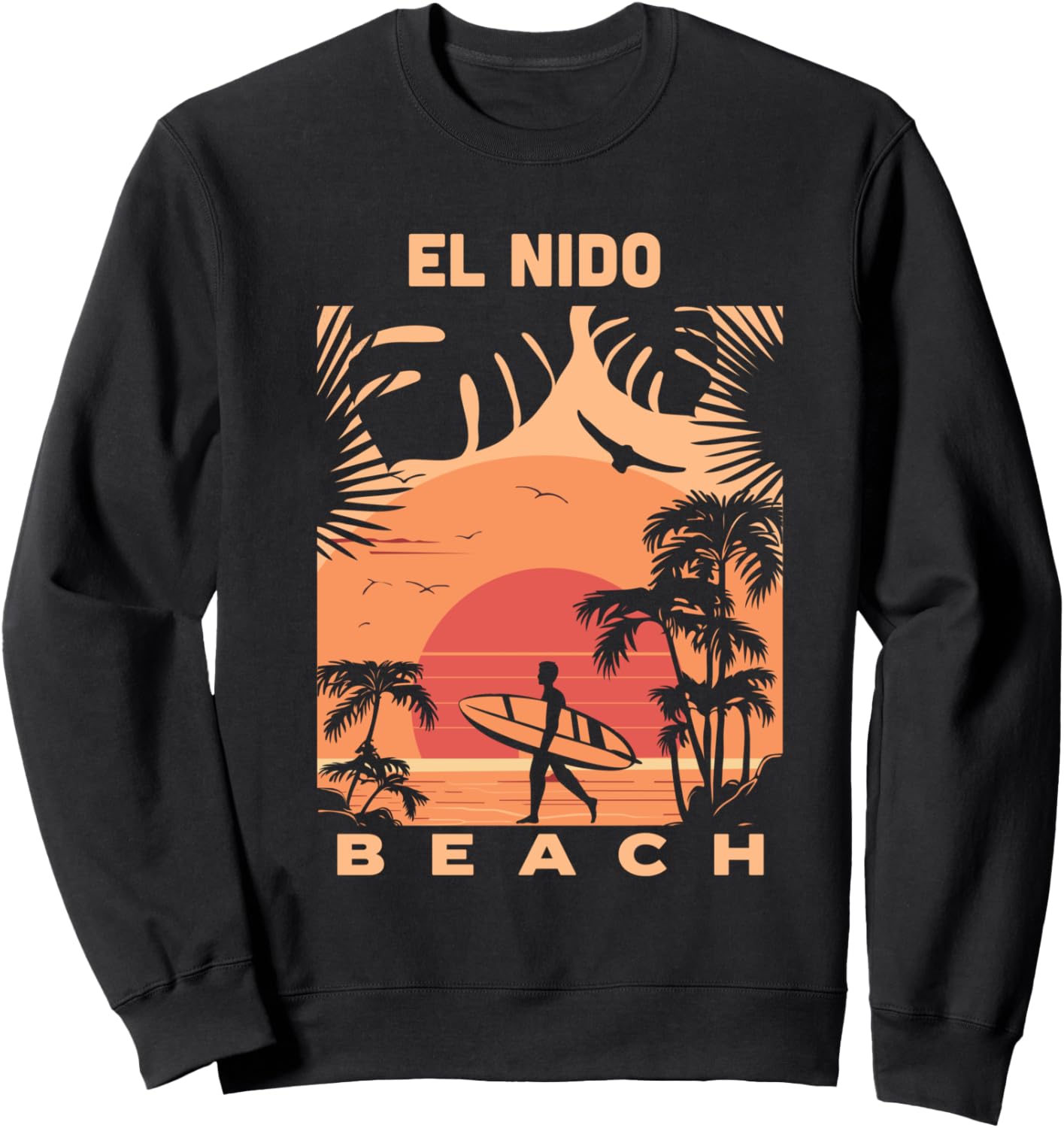 Пляж Эль-Нидо, закат, летний отдых, винтажная сувенирная толстовка World Beach Souvenirs, черный
Пляж Эль-Нидо, закат, летний отдых, винтажная сувенирная толстовка World Beach Souvenirs, черный