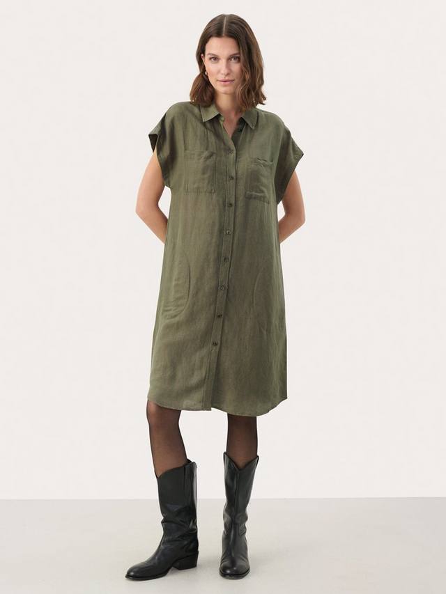 Платье-рубашка миди из льняной смеси ellena Part Two, цвет Kalamata
Платье-рубашка миди из льняной смеси ellena Part Two, цвет Kalamata