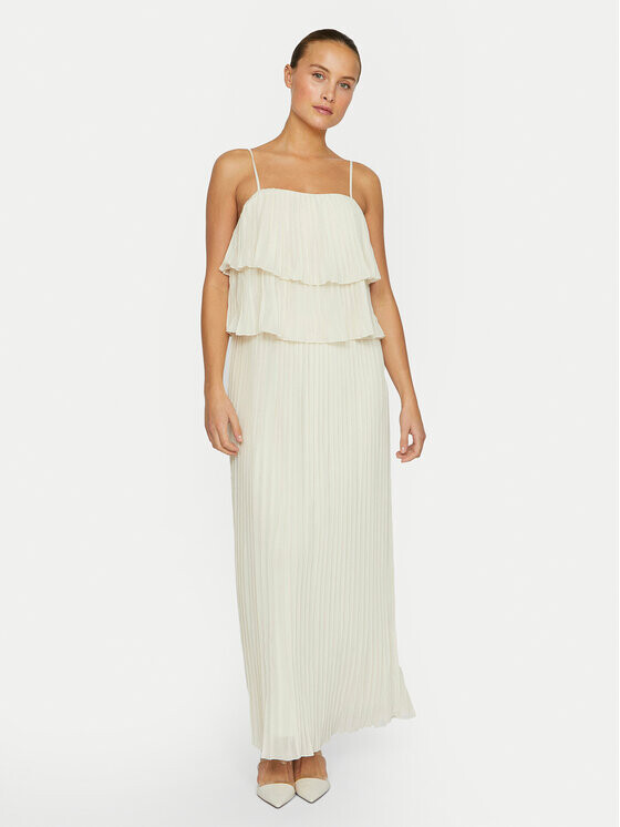 Коктейльное платье стандартного кроя Vila, серый 
Коктейльное платье стандартного кроя Vila, серый