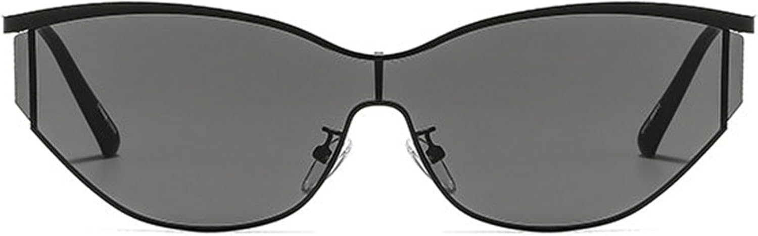 COTIA Солнцезащитные очки «кошачий глаз» в стиле ретро, металлические, для женщин и мужчин, винтажные, в стиле панк, Y2K, цельные солнцезащитные очки-щиток, модные очки для активного отдыха, Black
COTIA Солнцезащитные очки «кошачий глаз» в стиле ретро, металлические, для женщин и мужчин, винтажные, в стиле панк, Y2K, цельные солнцезащитные очки-щиток, модные очки для активного отдыха, Black