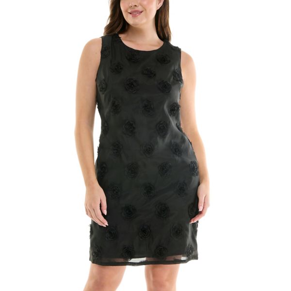 Женское платье без рукавов с 3-мерной розеткой Nicole Miller, черный
Женское платье без рукавов с 3-мерной розеткой Nicole Miller, черный