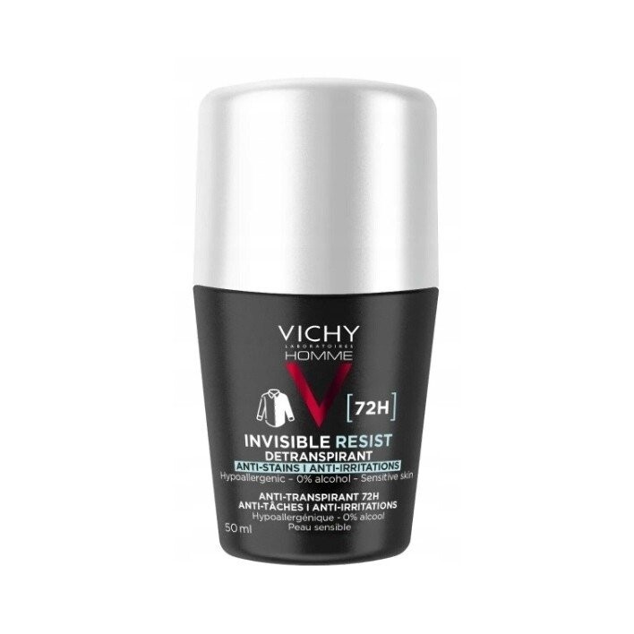 Vichy Invisible Resist Dermo, антиперспирант против следов 72 часа, 50 мл
Vichy Invisible Resist Dermo, антиперспирант против следов 72 часа, 50 мл