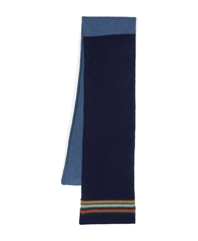 Прямоугольный полосатый шарф синего цвета Paul Smith, синий
Прямоугольный полосатый шарф синего цвета Paul Smith, синий