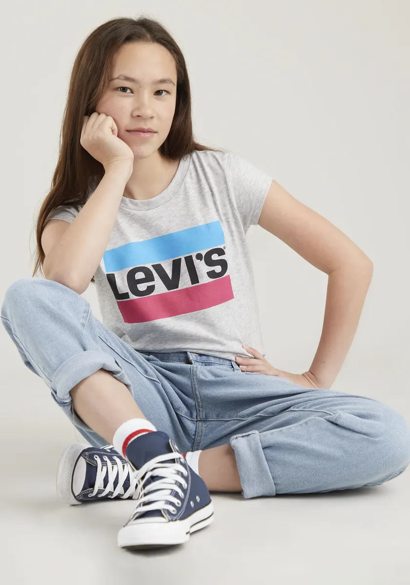 Детская футболка Levi's, для ДЕВОЧЕК Levi'S Kids, цвет Grau-Meliert 
Детская футболка Levi's, для ДЕВОЧЕК Levi'S Kids, цвет Grau-Meliert