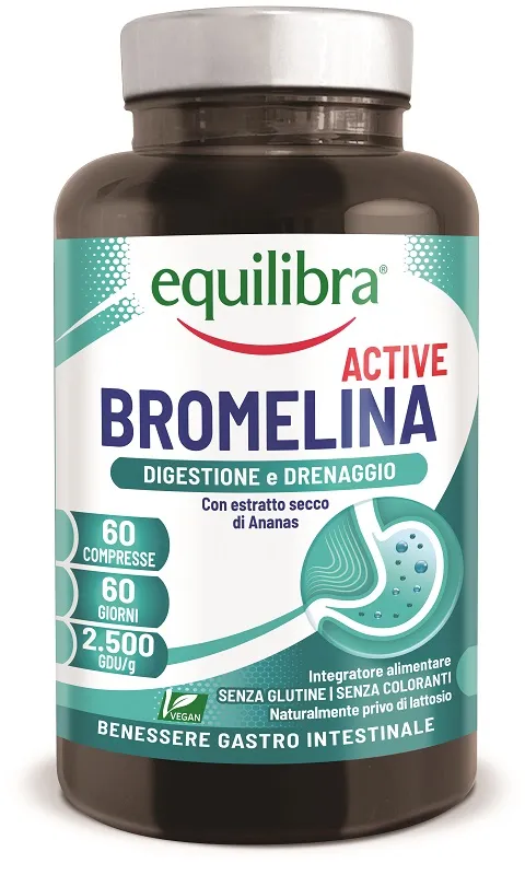 Equilibra Bromelain Active 60 таблеток для здоровья желудочно-кишечного тракта
Equilibra Bromelain Active 60 таблеток для здоровья желудочно-кишечного тракта