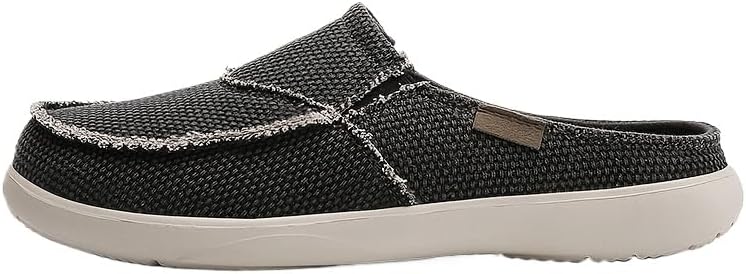 Легкие мужские тапочки-слипоны из холщовой ткани, удобные, с закрытым носком и противоскользящей подошвой, с дышащей открытой пяткой для улицы Hhhchpm, серый
Легкие мужские тапочки-слипоны из холщовой ткани, удобные, с закрытым носком и противоскользящей подошвой, с дышащей открытой пяткой для улицы Hhhchpm, серый