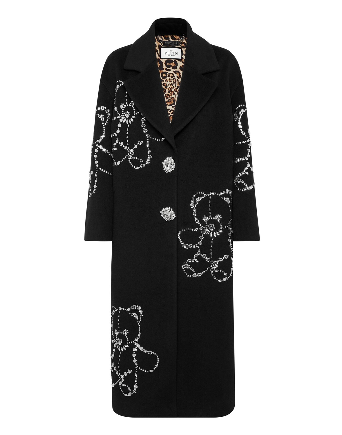 Шерстяное пальто большого размера Castoni Teddy Bear Philipp Plein, черный
Шерстяное пальто большого размера Castoni Teddy Bear Philipp Plein, черный