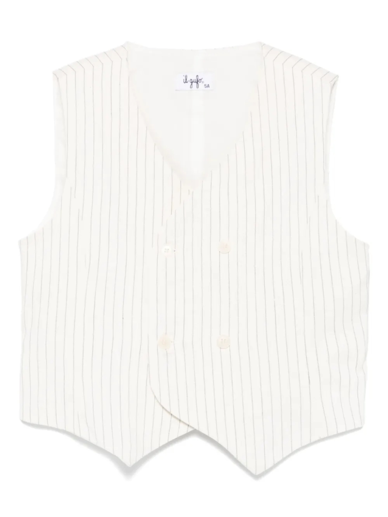 Жилет в тонкую полоску Il Gufo, белый
Жилет в тонкую полоску Il Gufo, белый