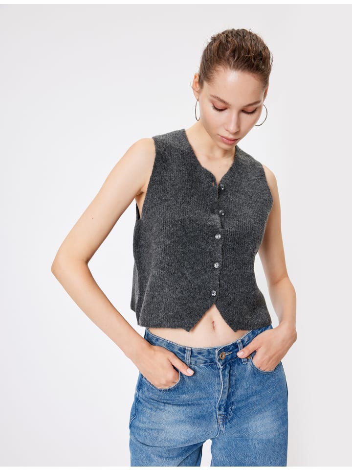 Утепленный жилет KOTON, антрацит
Утепленный жилет KOTON, антрацит