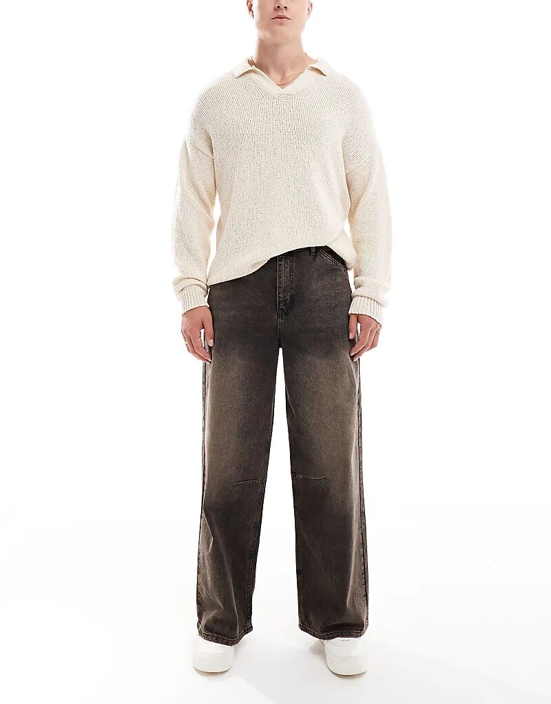 Очень мешковатые джинсы с вышивкой в выстиранном коричневом цвете ASOS DESIGN
Очень мешковатые джинсы с вышивкой в выстиранном коричневом цвете ASOS DESIGN