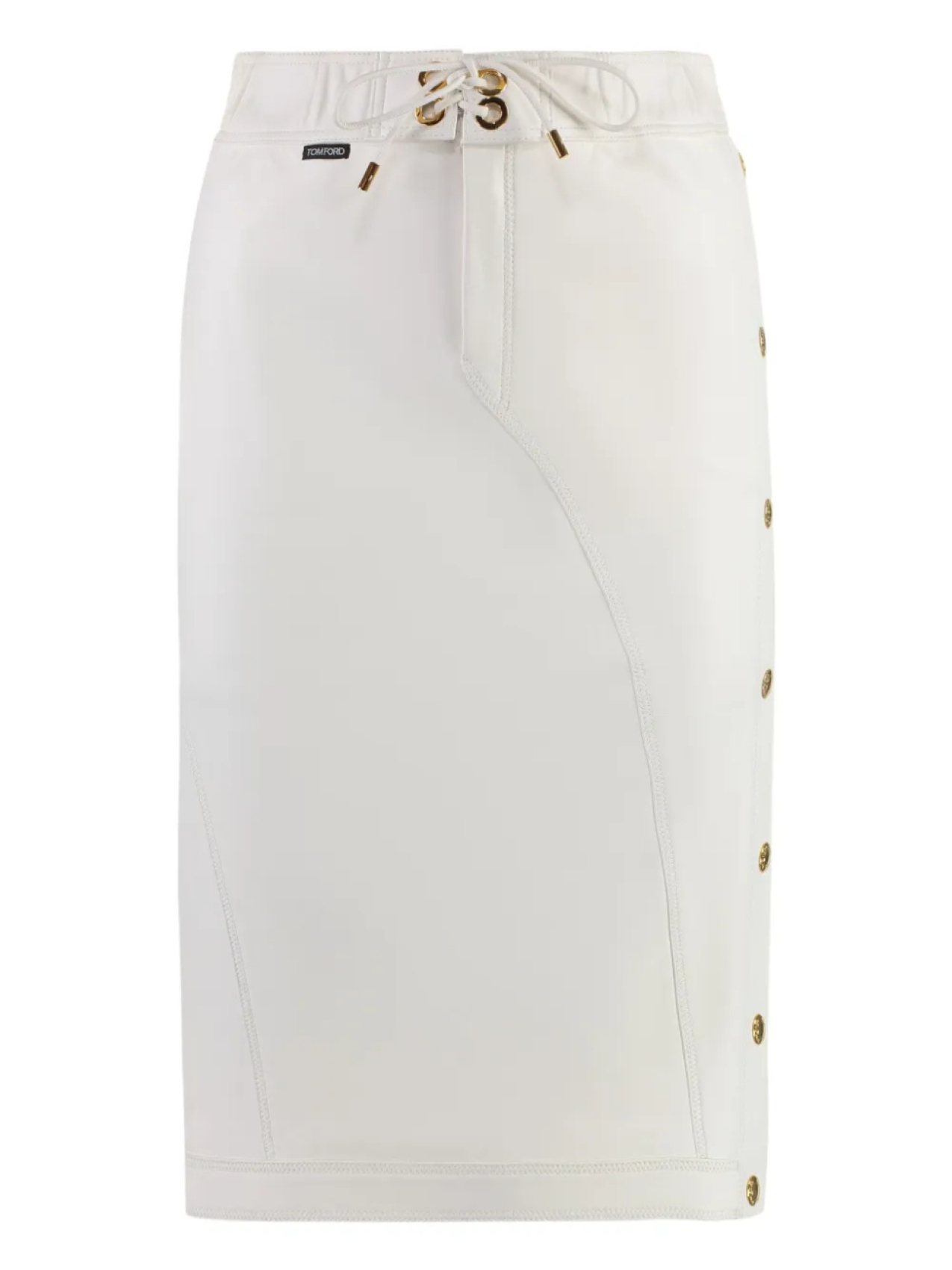 TOM FORD кожаная юбка миди, белый
TOM FORD кожаная юбка миди, белый