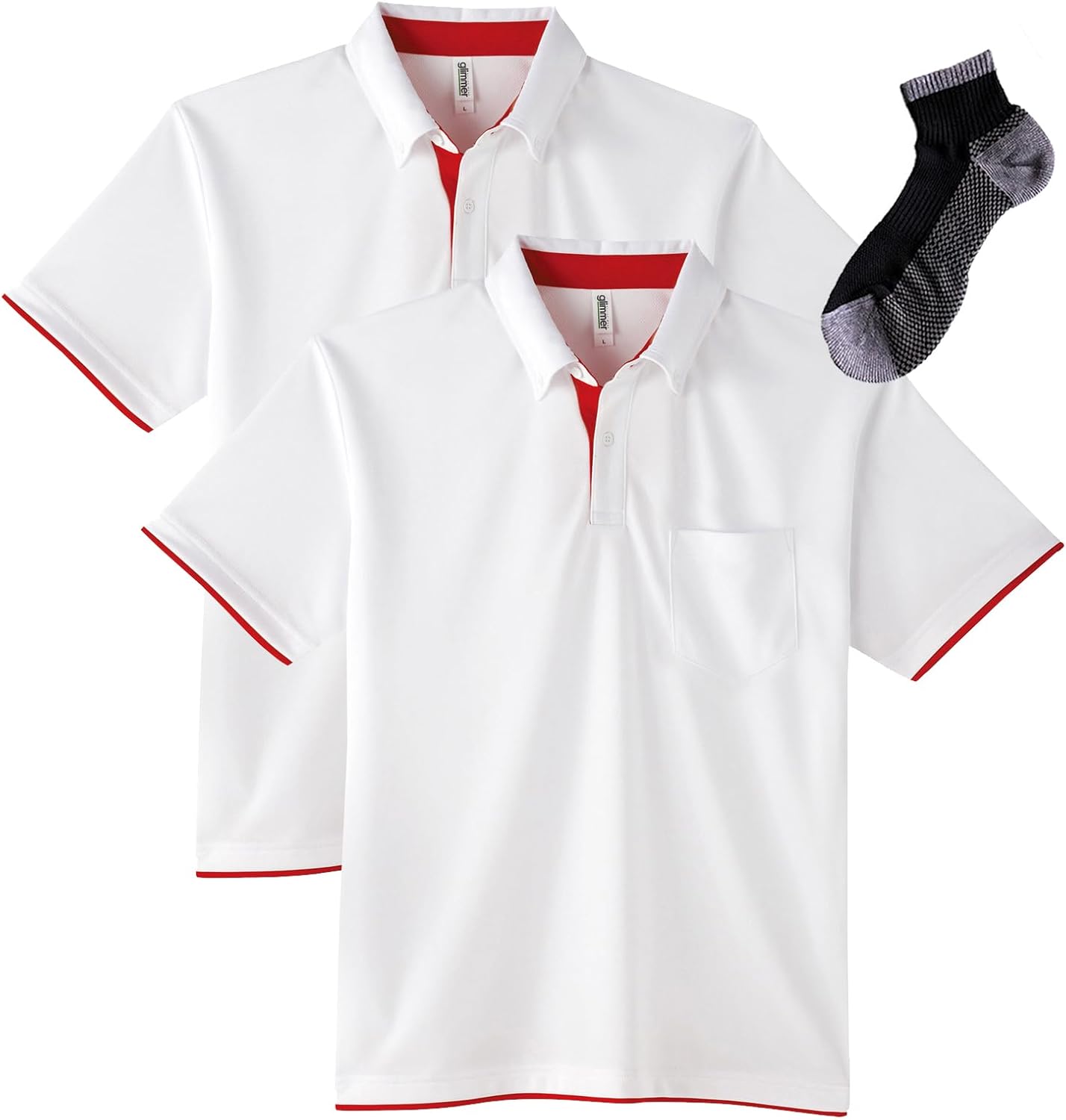 Мужская рубашка-поло Glimmer 00315-AYB на пуговицах, из быстросохнущей ткани, с коротким рукавом, с карманом, плотность ткани 4,4 унции, бело-красный
Мужская рубашка-поло Glimmer 00315-AYB на пуговицах, из быстросохнущей ткани, с коротким рукавом, с карманом, плотность ткани 4,4 унции, бело-красный