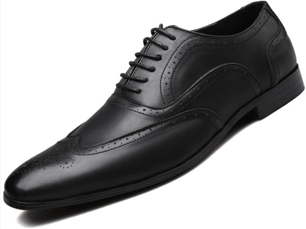 Мужские оксфорды KYOESCAI, комфортные деловые туфли дерби с брошированием, противоскользящие, на шнуровке, для бизнеса и свадеб, черный
Мужские оксфорды KYOESCAI, комфортные деловые туфли дерби с брошированием, противоскользящие, на шнуровке, для бизнеса и свадеб, черный