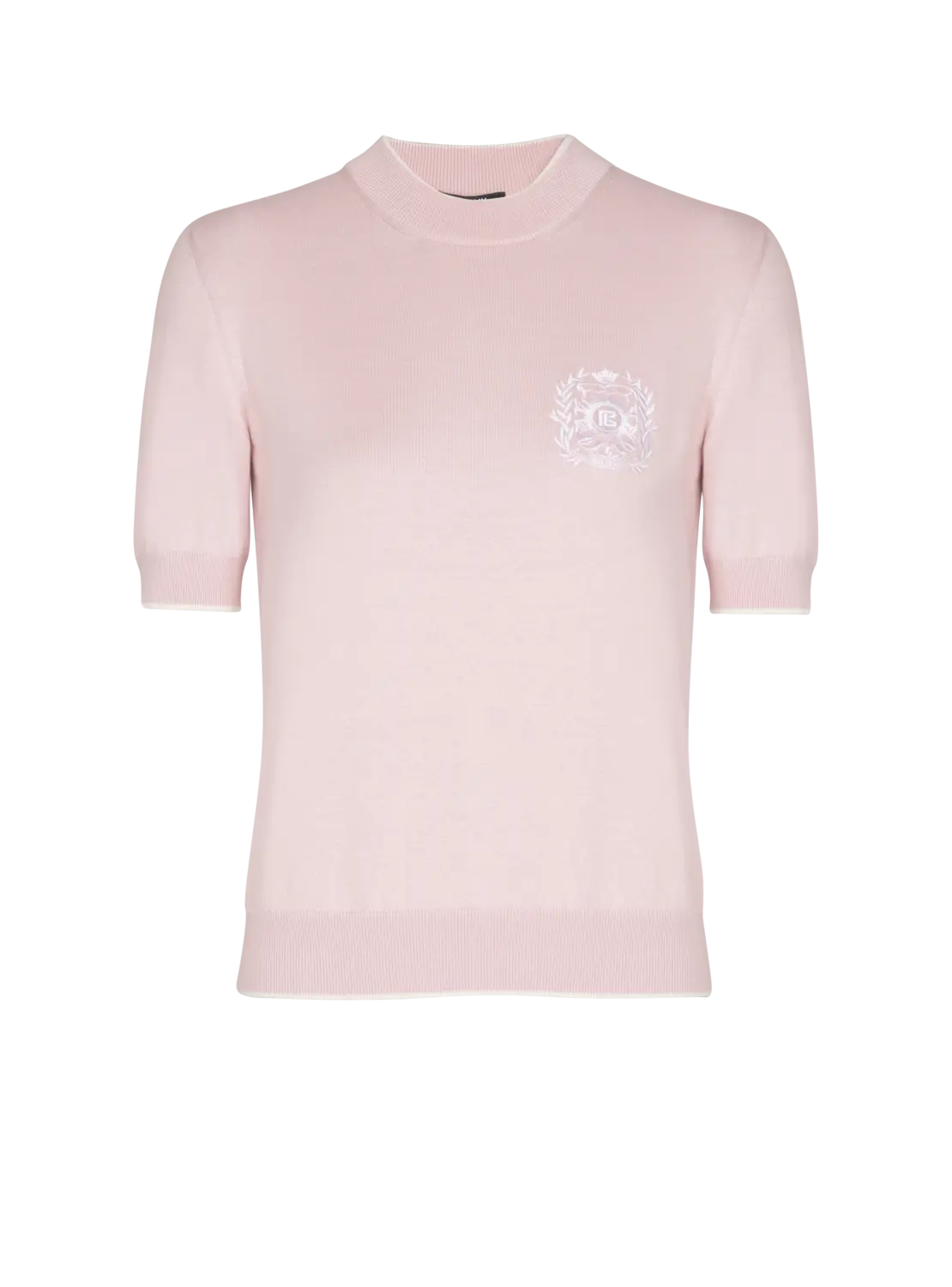 Вязаный топ Balmain с вышивкой Embleme, синий/розовый
Вязаный топ Balmain с вышивкой Embleme, синий/розовый