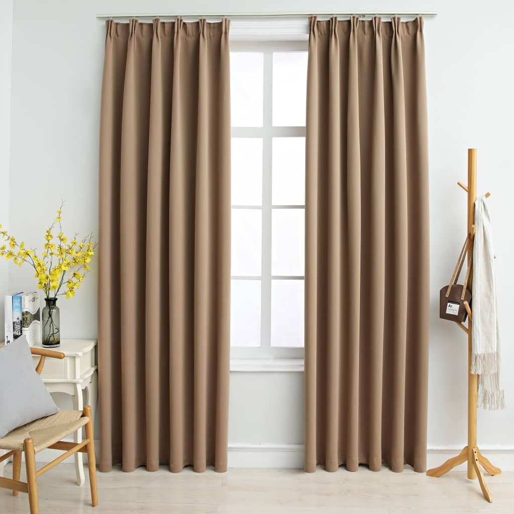 VidaXL Плотные шторы с крючками, 2 шт., серо-коричневые, 140x175см - Шторы - Шторы - Шторы с металлическими люверсами - Шторы с металлическими люверсами, серо-коричневый
VidaXL Плотные шторы с крючками, 2 шт., серо-коричневые, 140x175см - Шторы - Шторы - Шторы с металлическими люверсами - Шторы с металлическими люверсами, серо-коричневый