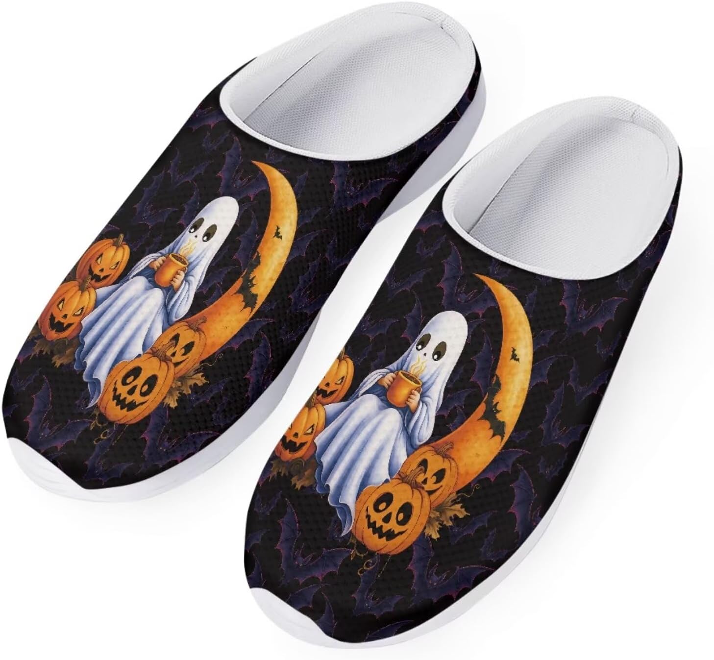 Женские слипоны-кроссовки Forchrinse с тропическим ананасом и плюмерией, дышащие, для ходьбы, сабо, домашние и пляжные тапочки, обувь для медсестер, легкие, Halloween Ghost Pumpkin Print
Женские слипоны-кроссовки Forchrinse с тропическим ананасом и плюмерией, дышащие, для ходьбы, сабо, домашние и пляжные тапочки, обувь для медсестер, легкие, Halloween Ghost Pumpkin Print