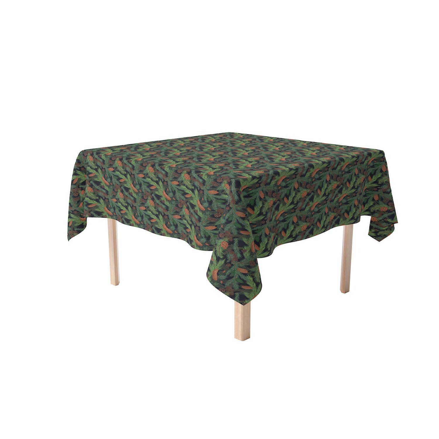 Прямоугольная скатерть, 100% полиэстер, 60x120 дюймов, еловые ветки и зеленые сосны.
Прямоугольная скатерть, 100% полиэстер, 60x120 дюймов, еловые ветки и зеленые сосны.