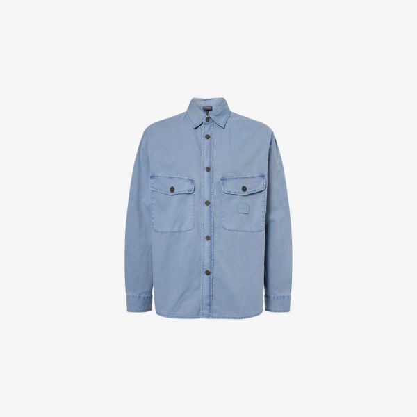 Рубашка Emporio Armani с клапанами на карманах, синий
Рубашка Emporio Armani с клапанами на карманах, синий