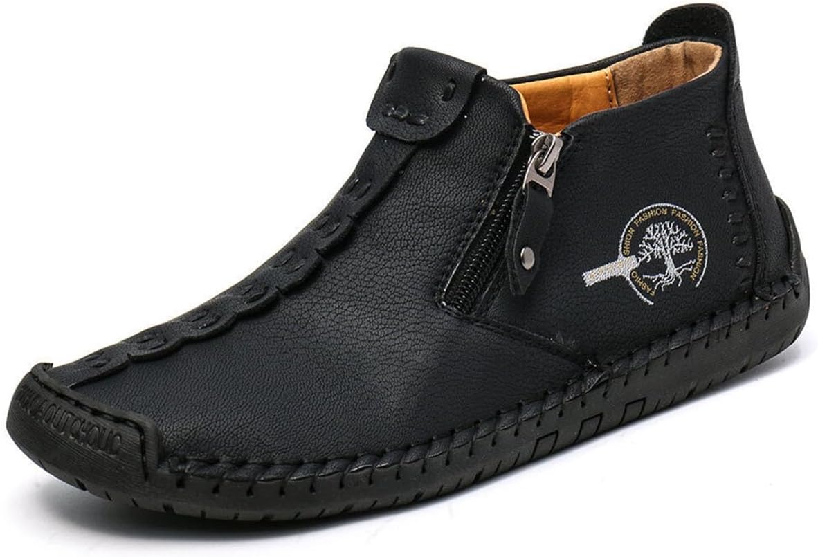 Мужские повседневные кожаные лоферы, модные удобные челси, с ручной строчкой, без шнурков, средние по высоте Zhoupulp, черный
Мужские повседневные кожаные лоферы, модные удобные челси, с ручной строчкой, без шнурков, средние по высоте Zhoupulp, черный