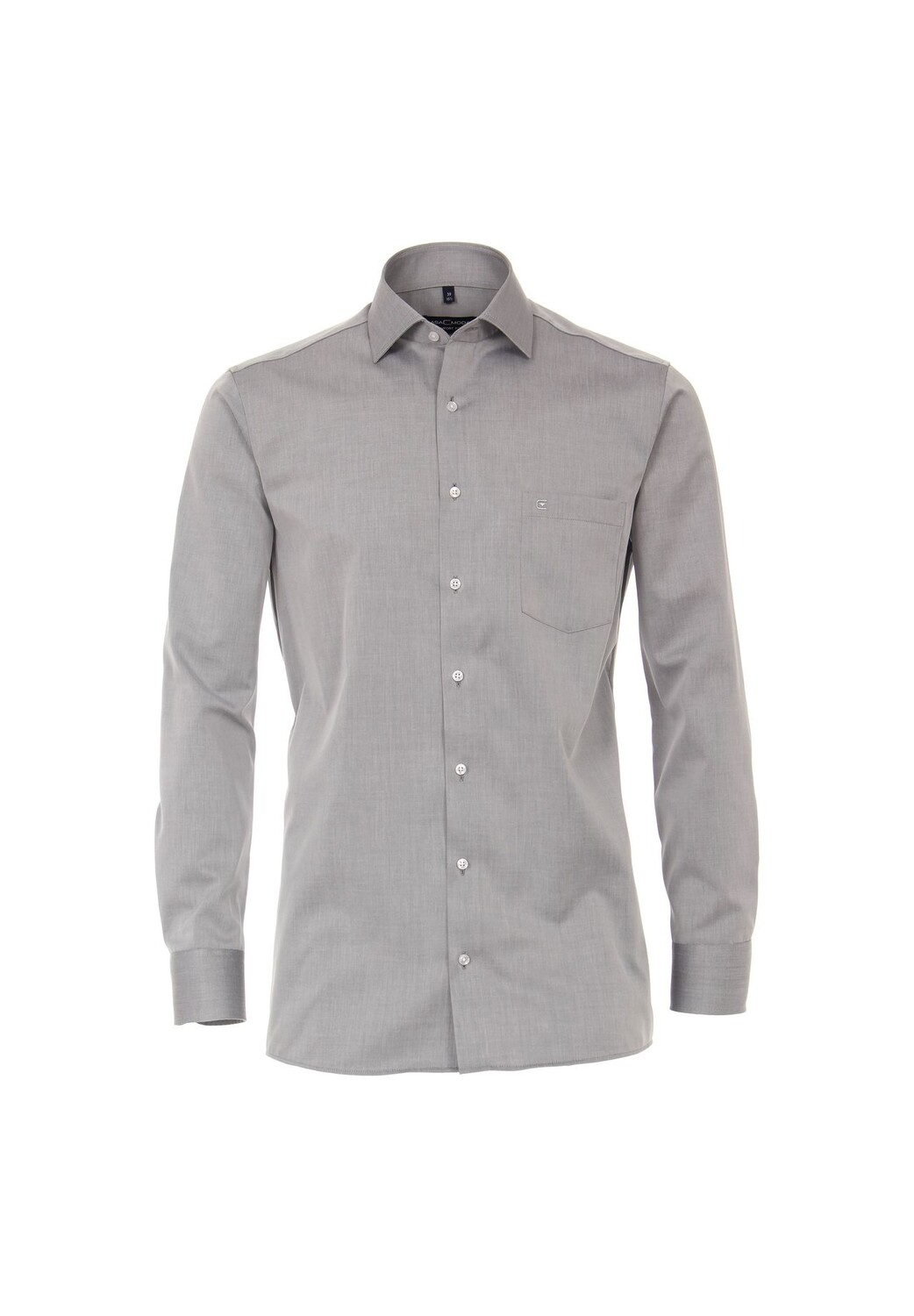 Мужская деловая рубашка с удлиненными рукавами, 69 см, однотонная, комфортного кроя CASAMODA, цвет Hellgrau 
Мужская деловая рубашка с удлиненными рукавами, 69 см, однотонная, комфортного кроя CASAMODA, цвет Hellgrau