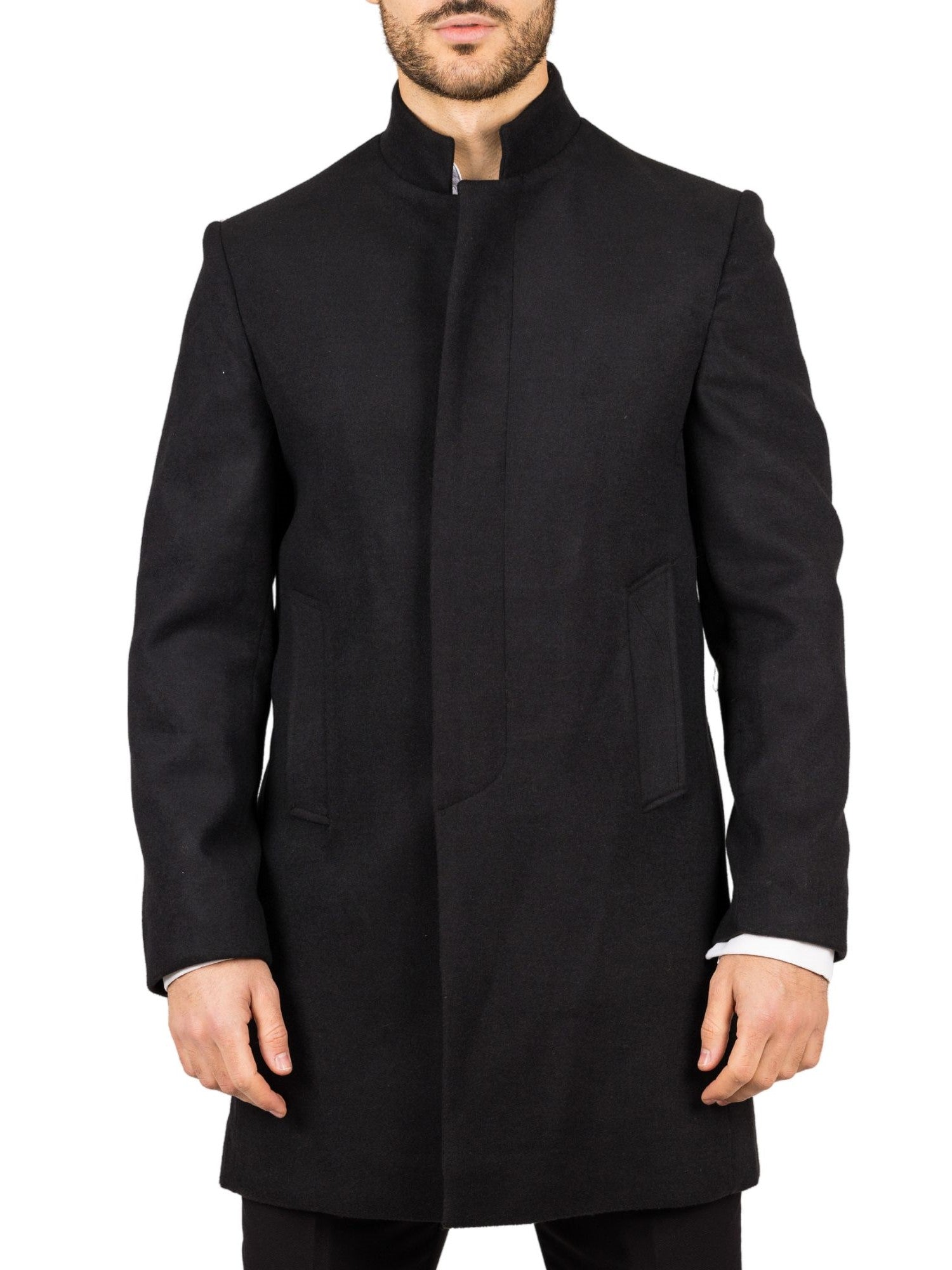 Пальто из шерстяной смеси с воротником-стойкой Классический тренчкот Зимняя куртка TruClothing, черный
Пальто из шерстяной смеси с воротником-стойкой Классический тренчкот Зимняя куртка TruClothing, черный