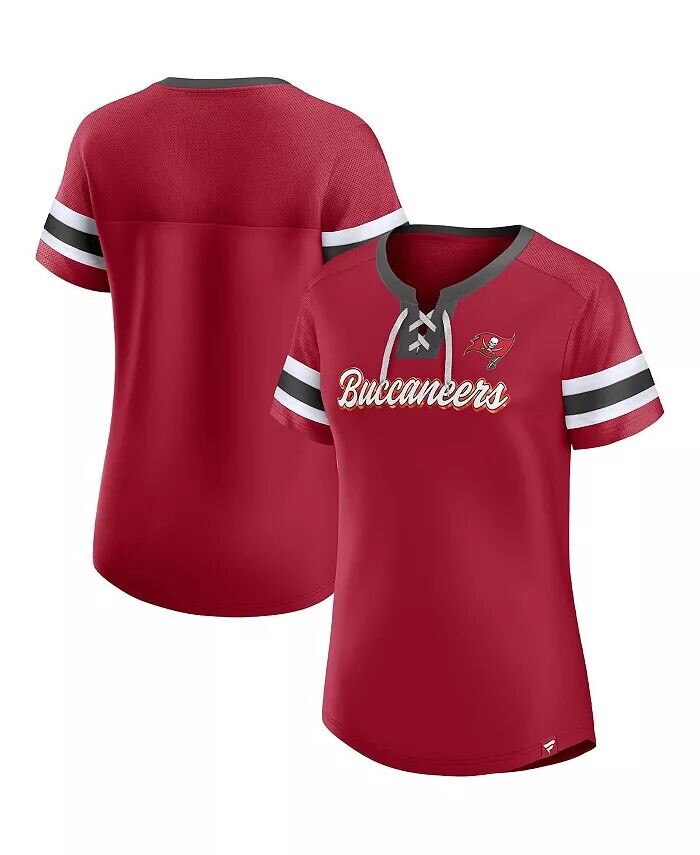 Красная женская футболка Tampa Bay Buccaneers Original State на шнуровке Fanatics
Красная женская футболка Tampa Bay Buccaneers Original State на шнуровке Fanatics