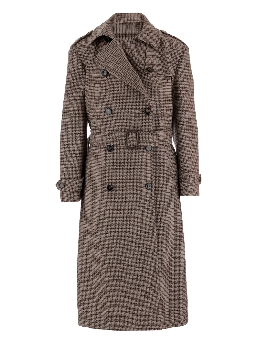Двубортное пальто с поясом и узором «гусиная лапка» Tagliatore, коричневый
Двубортное пальто с поясом и узором «гусиная лапка» Tagliatore, коричневый