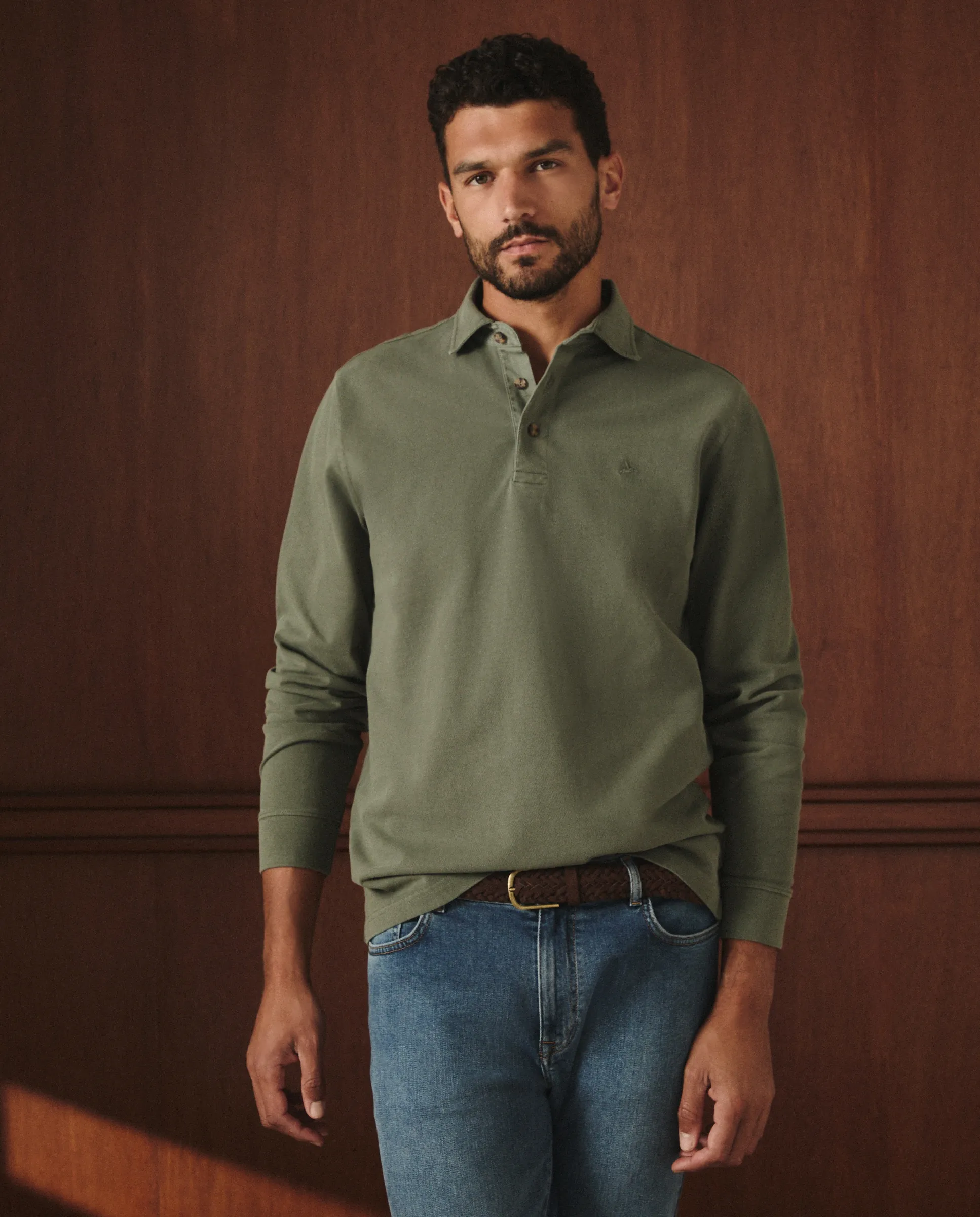 Мужская поло с длинным рукавом пике Lloyd'S, хаки
Мужская поло с длинным рукавом пике Lloyd'S, хаки