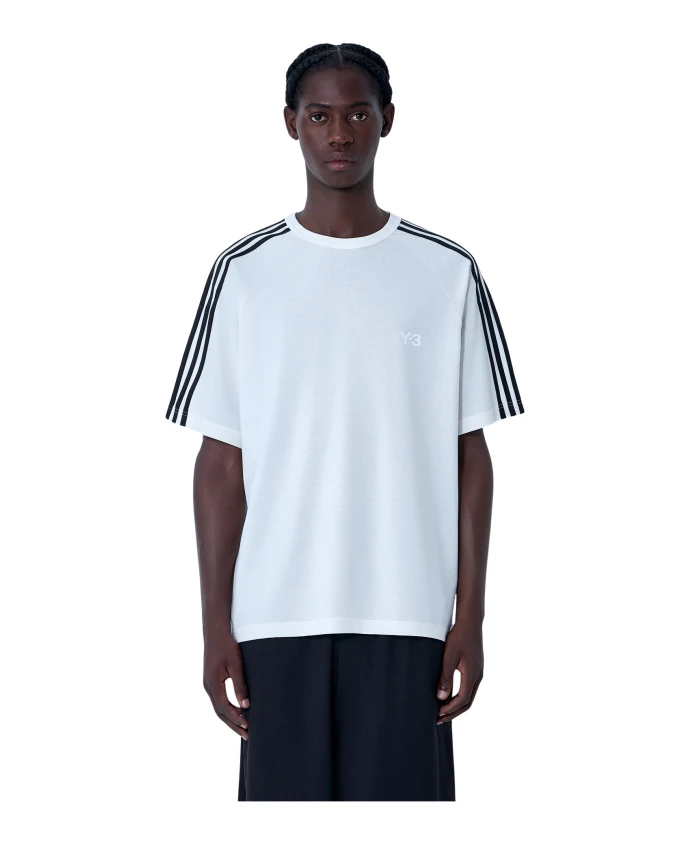 Футболка с полосатым логотипом Y-3, белый
Футболка с полосатым логотипом Y-3, белый