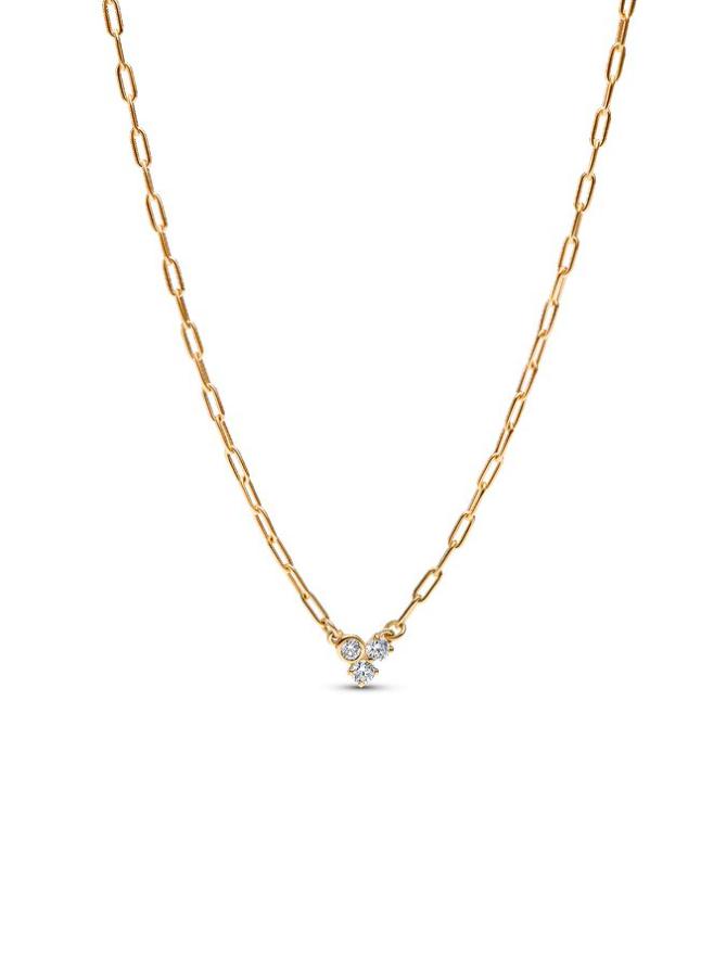 Ожерелье Pandora Era Lab-Grown Diamond Cluster Paperclip Chain Necklace, золото
Ожерелье Pandora Era Lab-Grown Diamond Cluster Paperclip Chain Necklace, золото