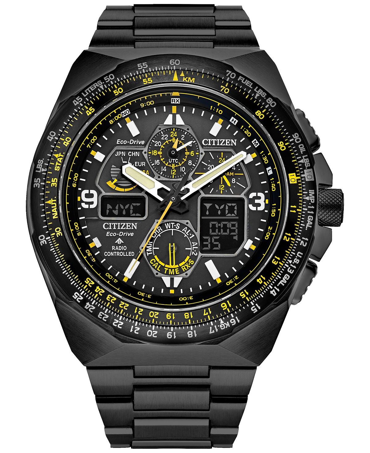 Мужские часы Eco-Drive Promaster Air Skyhawk с хронографом, черные тона, браслет из нержавеющей стали, 46 мм Citizen
Мужские часы Eco-Drive Promaster Air Skyhawk с хронографом, черные тона, браслет из нержавеющей стали, 46 мм Citizen