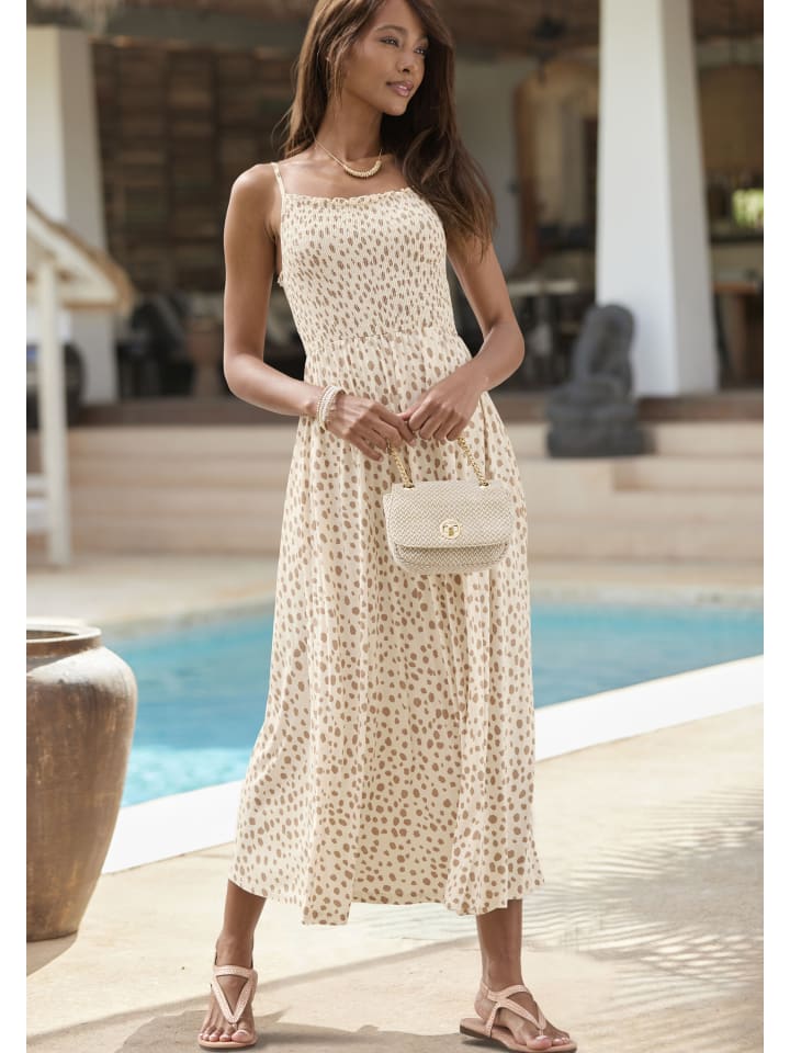 Платье до колена LASCANA, цвет creme-taupe bedruckt
Платье до колена LASCANA, цвет creme-taupe bedruckt