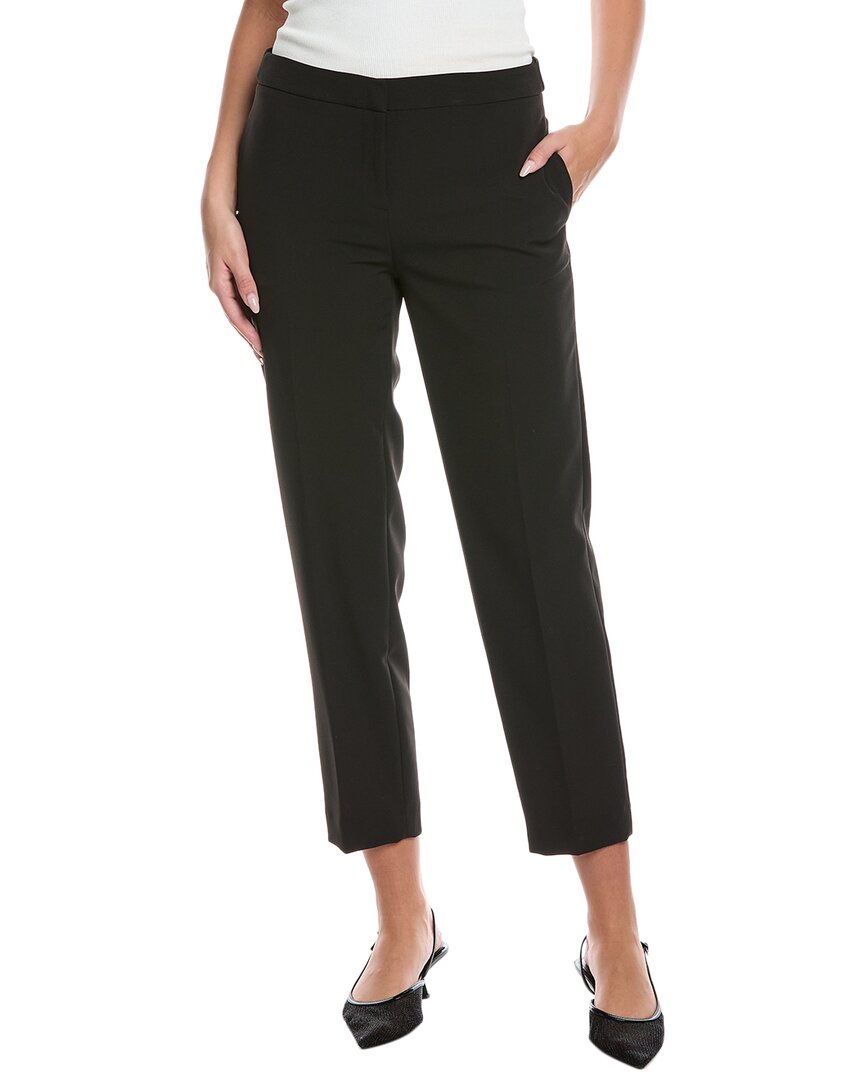 Элегантные брюки с прямыми штанинами Anne Klein, черный 
Элегантные брюки с прямыми штанинами Anne Klein, черный