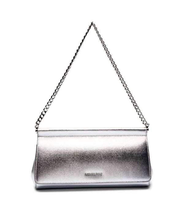 Кожаная вечерняя сумочка карминового цвета Michael Kors, серебряный
Кожаная вечерняя сумочка карминового цвета Michael Kors, серебряный