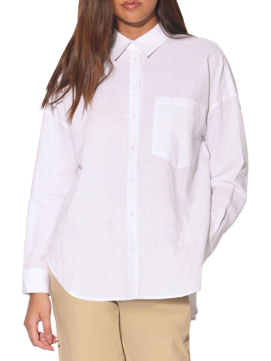 Рубашка на пуговицах Самира Walter Baker, белый
Рубашка на пуговицах Самира Walter Baker, белый