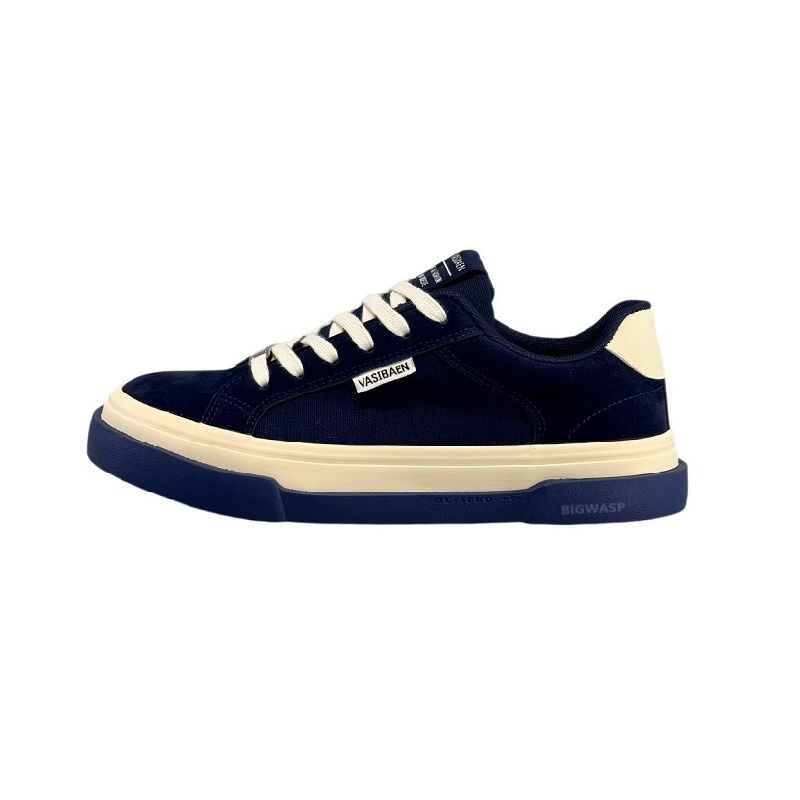 BIGWASP Мужские устойчивые к истиранию низкие скейтерские кеды Navy Blue, цвет Navy Blue
BIGWASP Мужские устойчивые к истиранию низкие скейтерские кеды Navy Blue, цвет Navy Blue