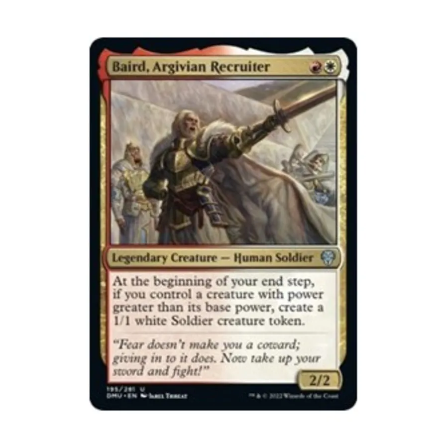 CCG Бэрд, аргивийский вербовщик (Ю), MTG - Dominaria United
CCG Бэрд, аргивийский вербовщик (Ю), MTG - Dominaria United