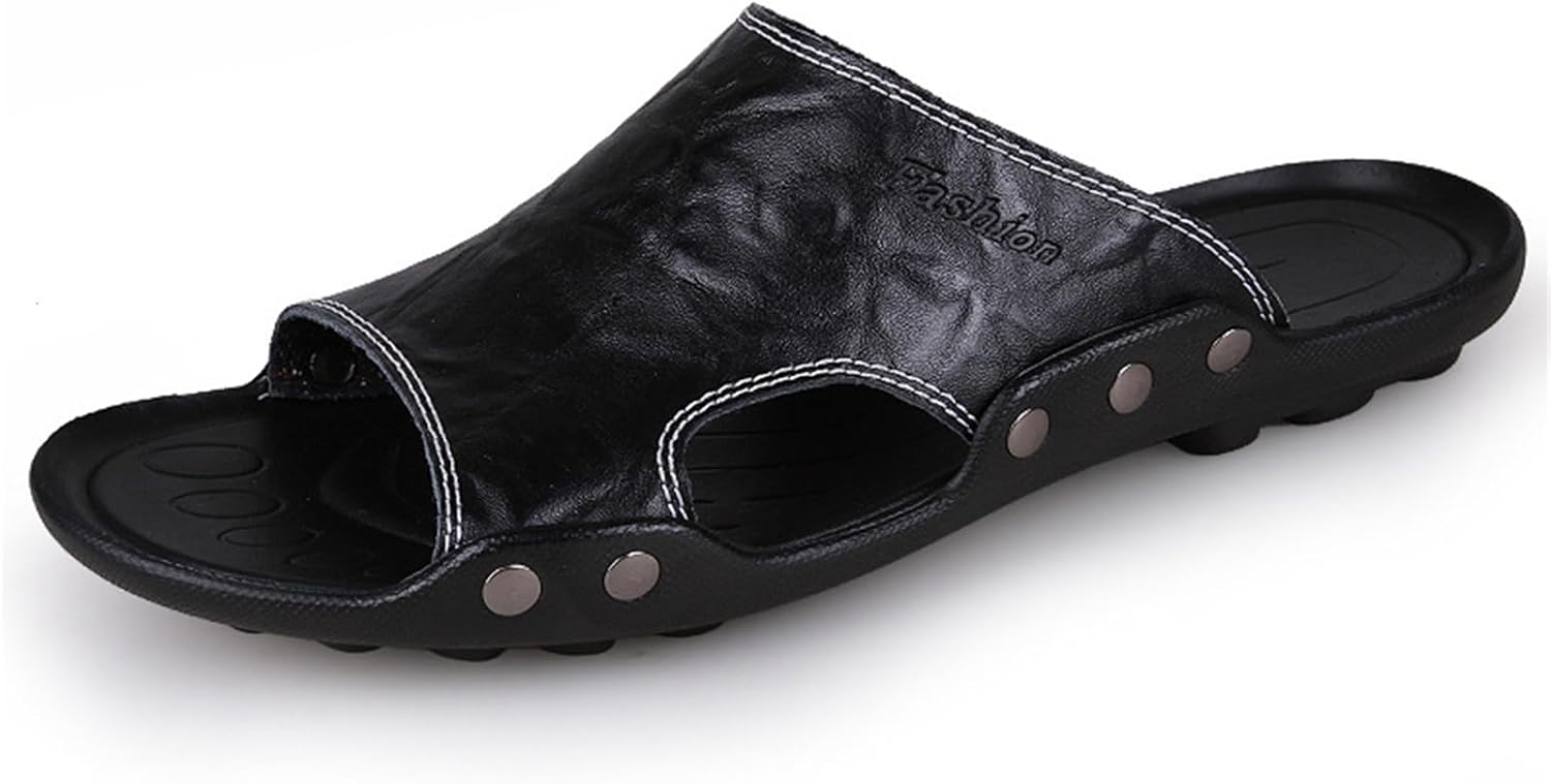 Мужские мягкие кожаные шлепанцы слайд, модные спортивные сандалии, мужская пляжная обувь Abborora, черный
Мужские мягкие кожаные шлепанцы слайд, модные спортивные сандалии, мужская пляжная обувь Abborora, черный