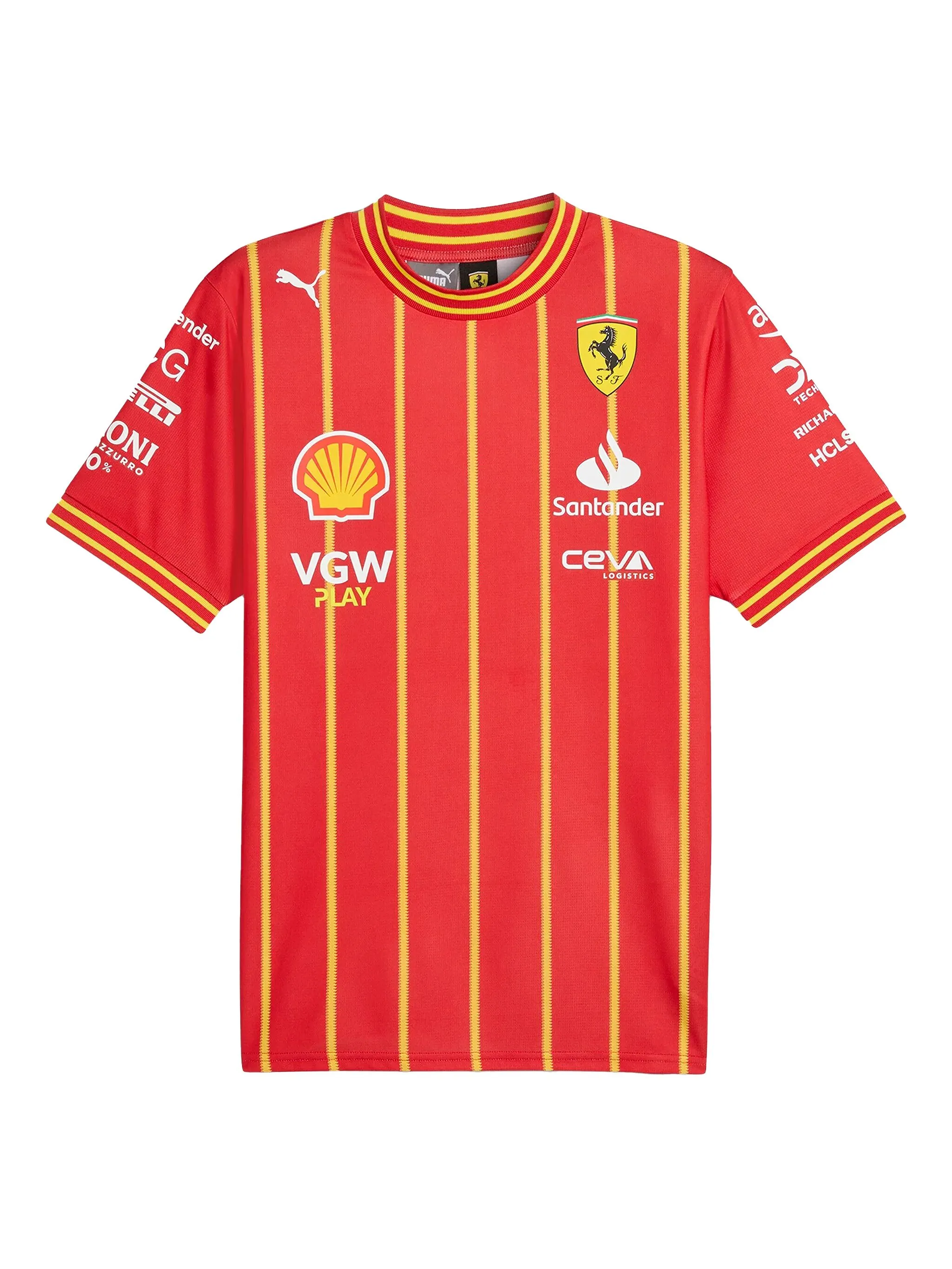 Футболка Ferrari Team Soccer в полоску Puma, красный
Футболка Ferrari Team Soccer в полоску Puma, красный