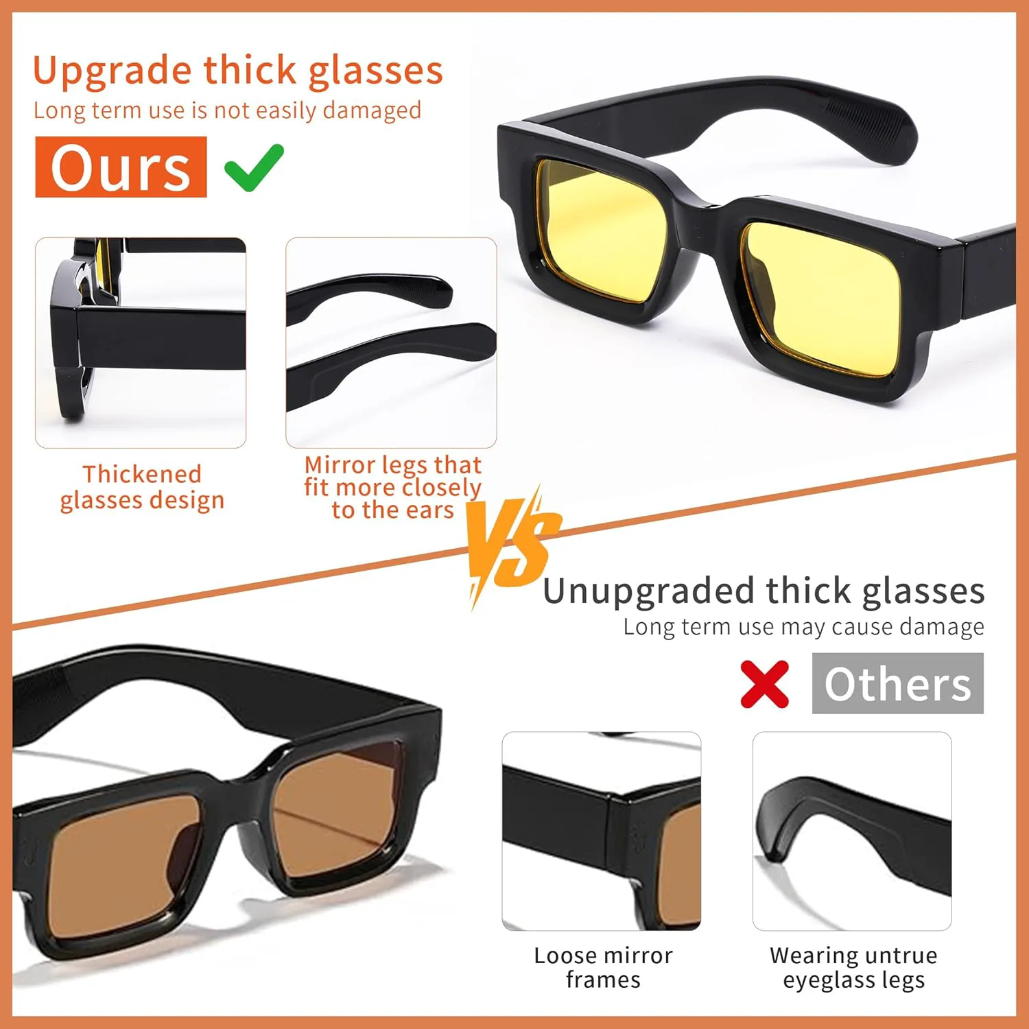 Солнцезащитные очки в стиле ретро квадратной формы для женщин и мужчин. Модные солнцезащитные очки с толстой оправой и защитой от УФ-излучения OTICALA, Black/Tea
Солнцезащитные очки в стиле ретро квадратной формы для женщин и мужчин. Модные солнцезащитные очки с толстой оправой и защитой от УФ-излучения OTICALA, Black/Tea